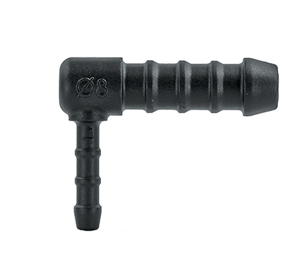 L piece 8mm 4mm hose reducer joiner splitter connector