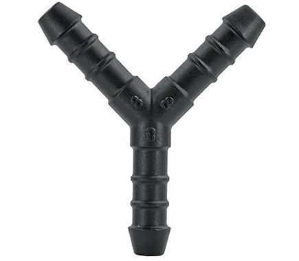 Y piece 8mm Hose joiner splitter connector