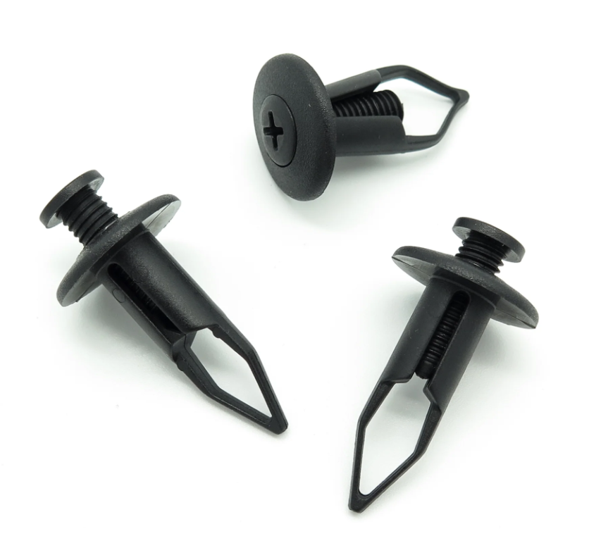 10x 7mm Black Rivet Trim Clips For Suzuki – Front/Rear Bumper, Side Skirt & Sill – OEM Ref 09409073085PK